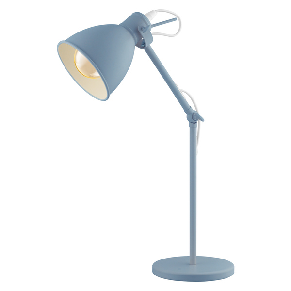 Eglo One Light Desk Lamp W/ Pastel Light Blue Finish 204085A